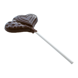 Lollipops de Chocolate Corações