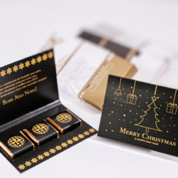Cartão de Natal com Chocolates
