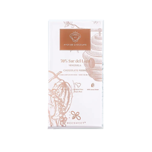 Tablete Sur del Lago 70% Cacau & Pólen de Abelha BIO by Amor de Chocolate e Beesweet