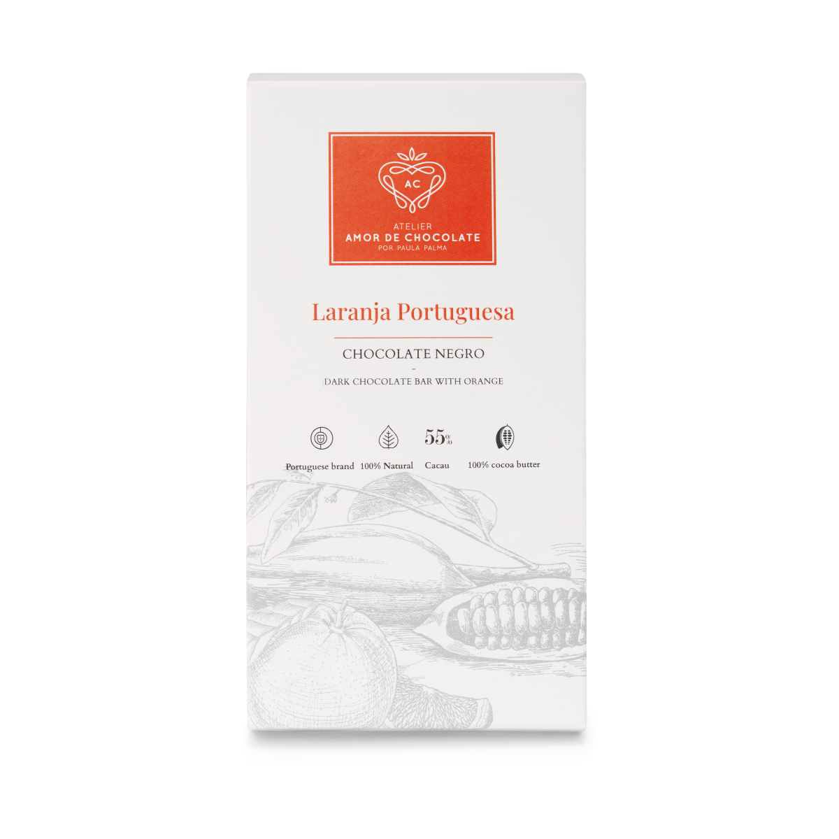 chocolate negro laranja portuguesa