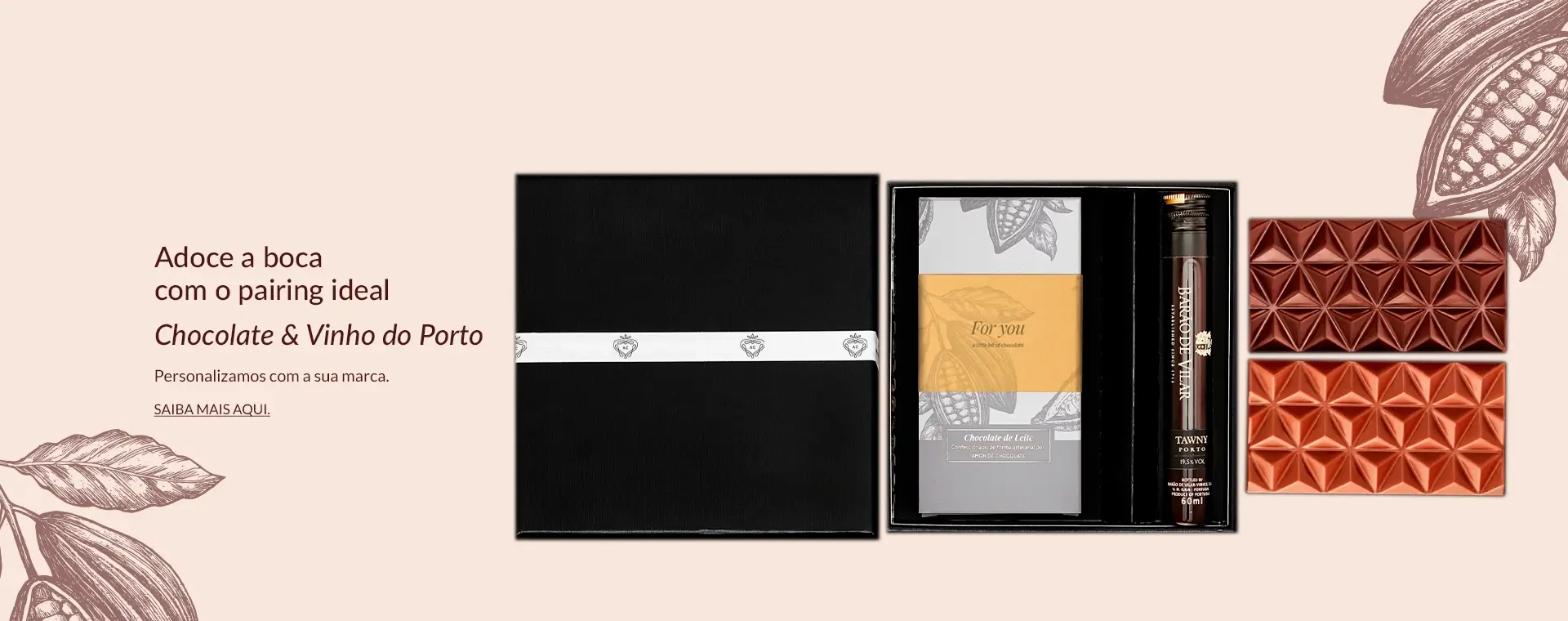 chocolates personalizados com vinho do porto